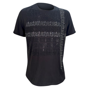LaVerita Ares Men's Diamond Print Dress T Shirt