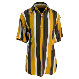 Pronti by Phita Men's Lightweight Stripe Short Sleeve Shirt S6652