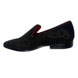 Globe Velvet Designer Slip On Party Loafers 6974