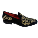 Globe Velvet Designer Slip On Party Loafers 6974