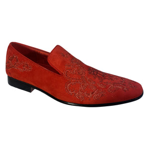 Globe Velvet Designer Slip On Party Loafers 6974