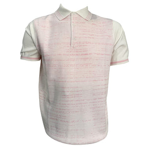 Cigar Couture Men's Polo Knit Short Sleeve Sport Shirt PJ-1276 Pink