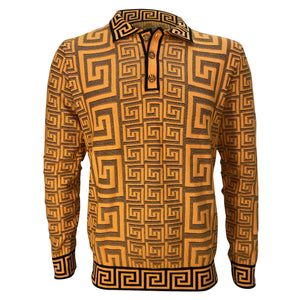 Prestige Men's Greek Key Pattern Design Fashion Sweater SW 467
